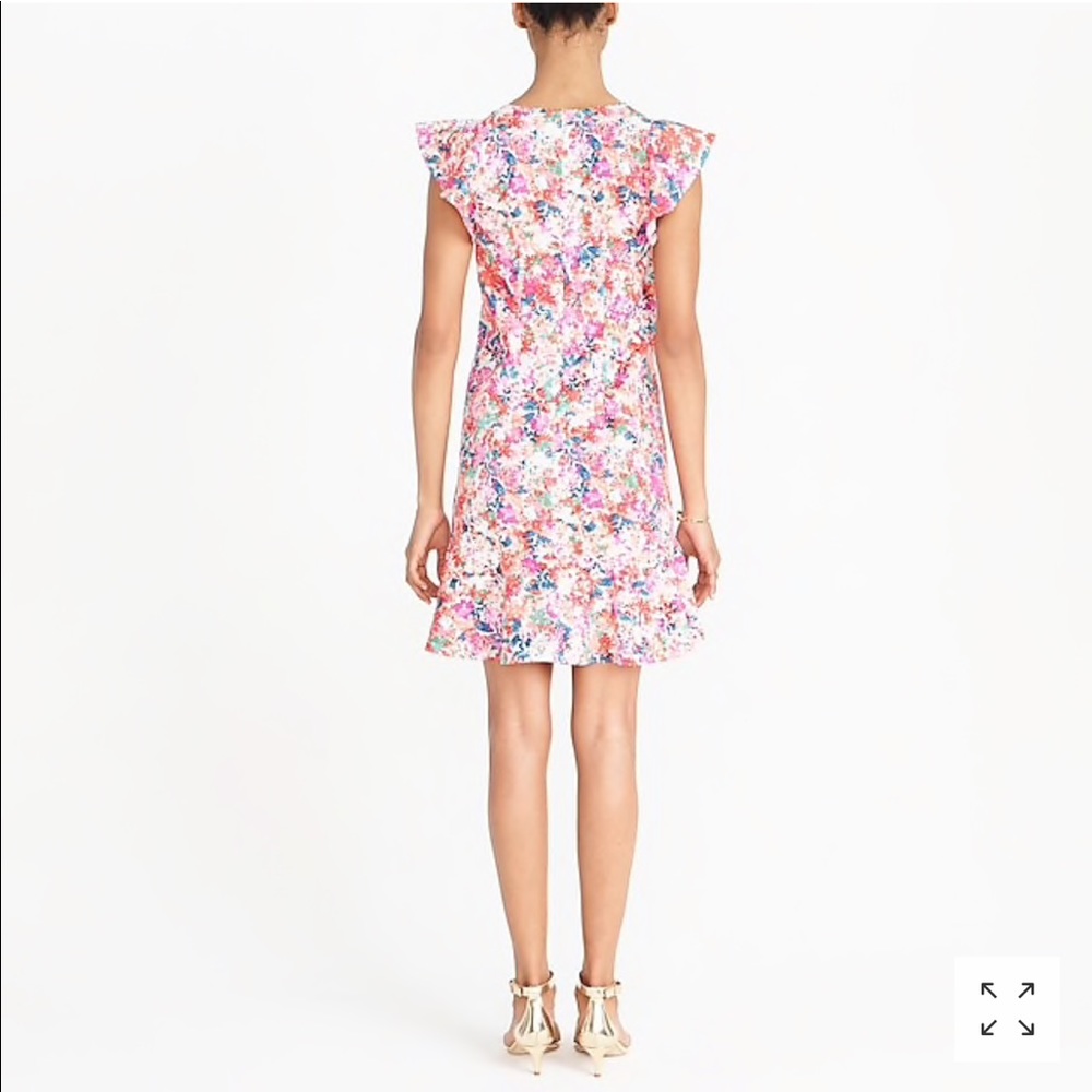 J.Crew Printed ruffle tank dress 👗 - Picture 3 of 6